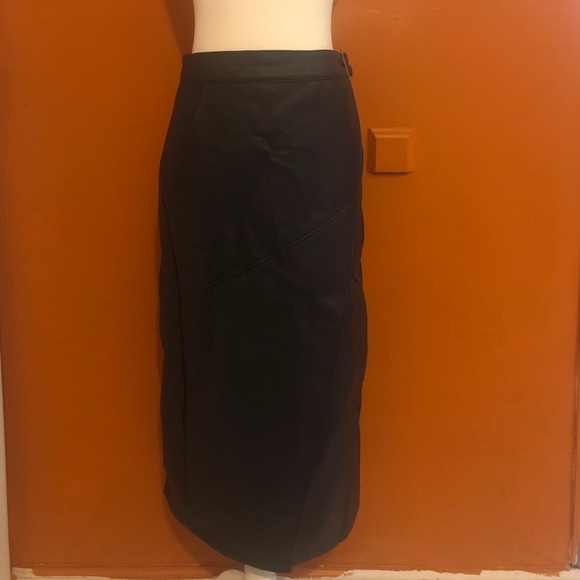 ASOS faux leather wrap midi skirt - Picture 2 of 2